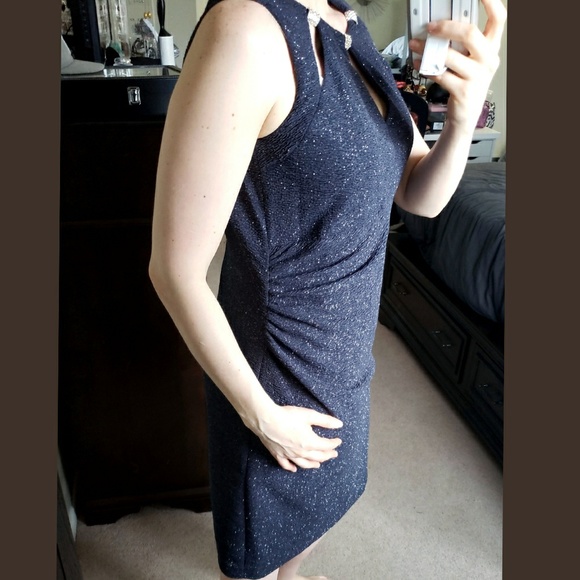 Blue Shimmer Dress - Picture 2 of 6